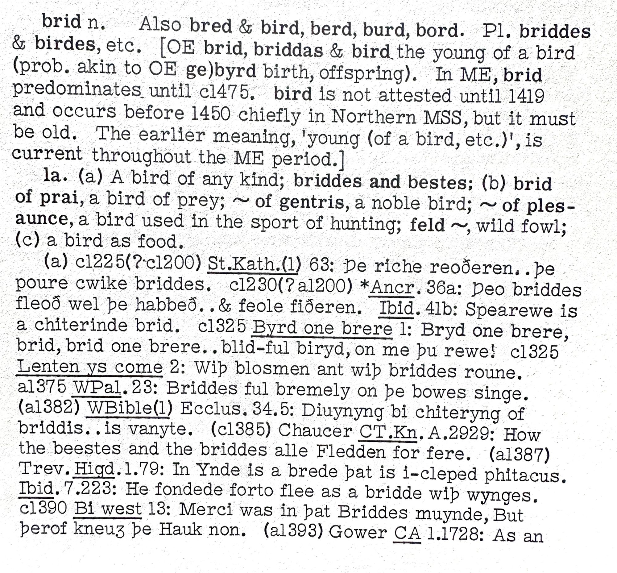 entry from Middle English Dictionary