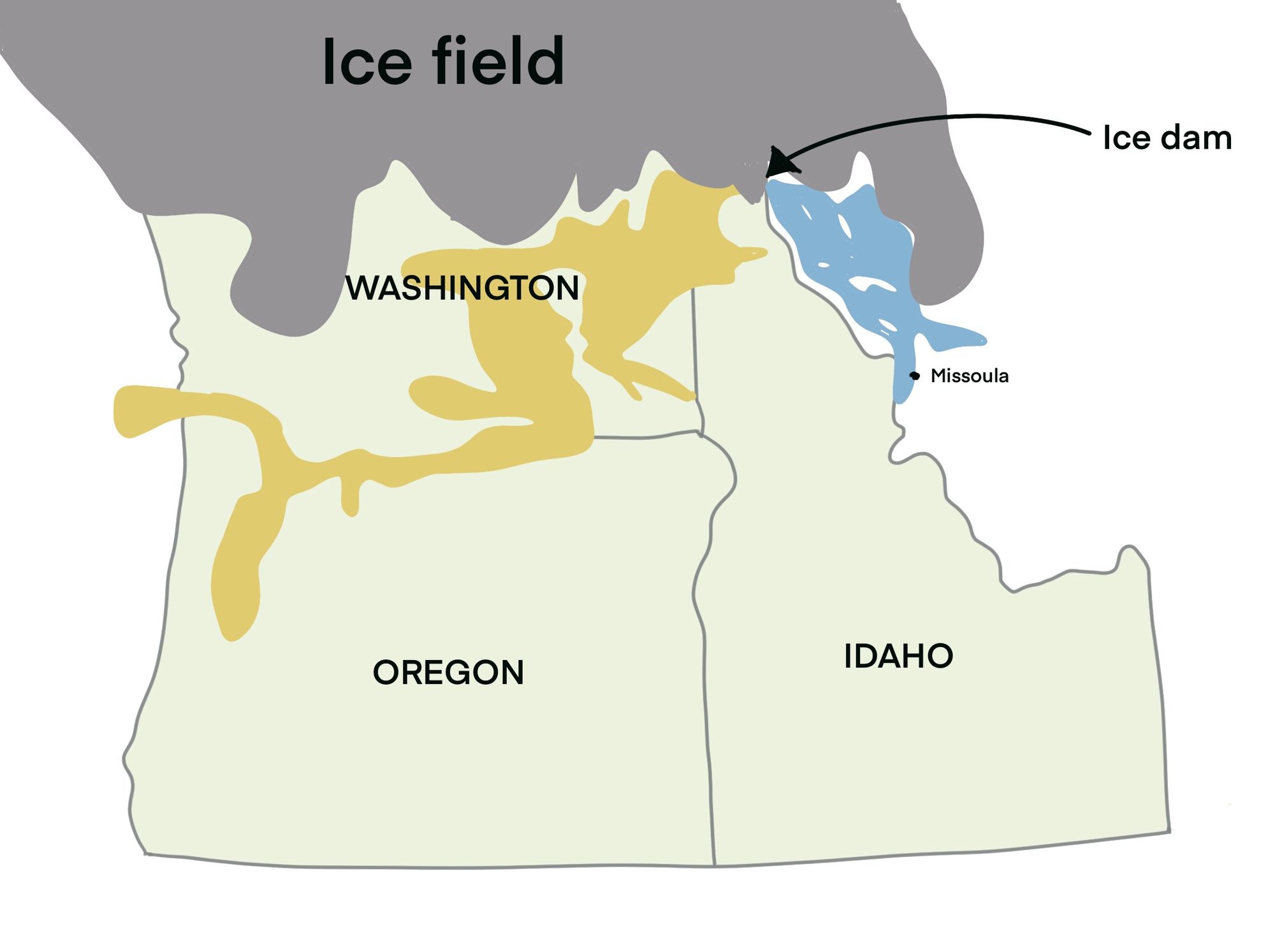 graphic of Missoula floods