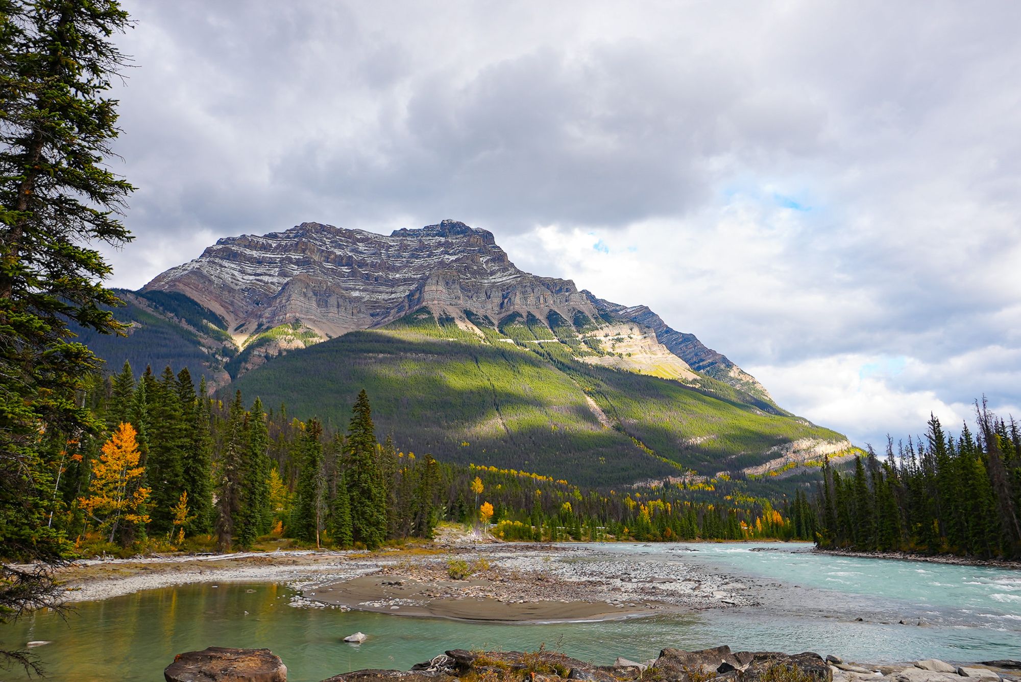 a mountain scene