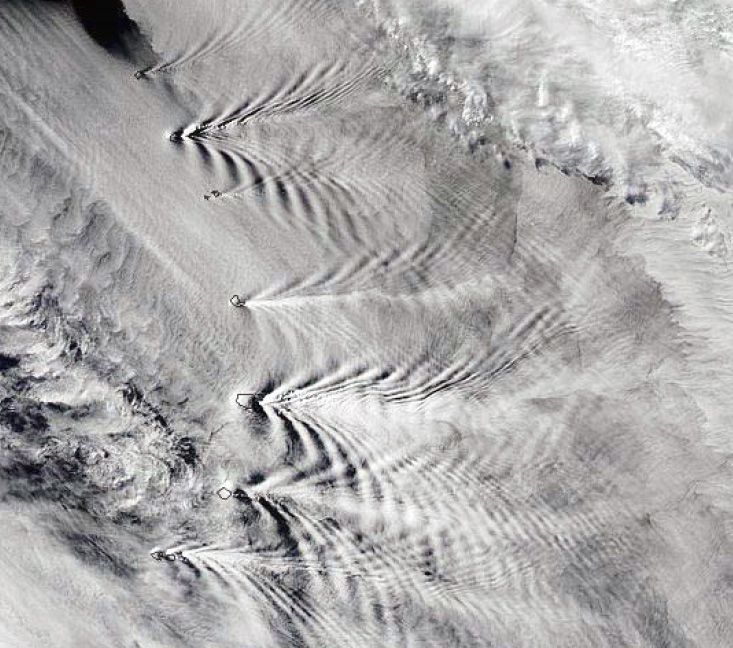 satellite view of clouds