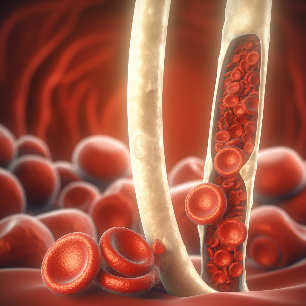 bone and red blood cells