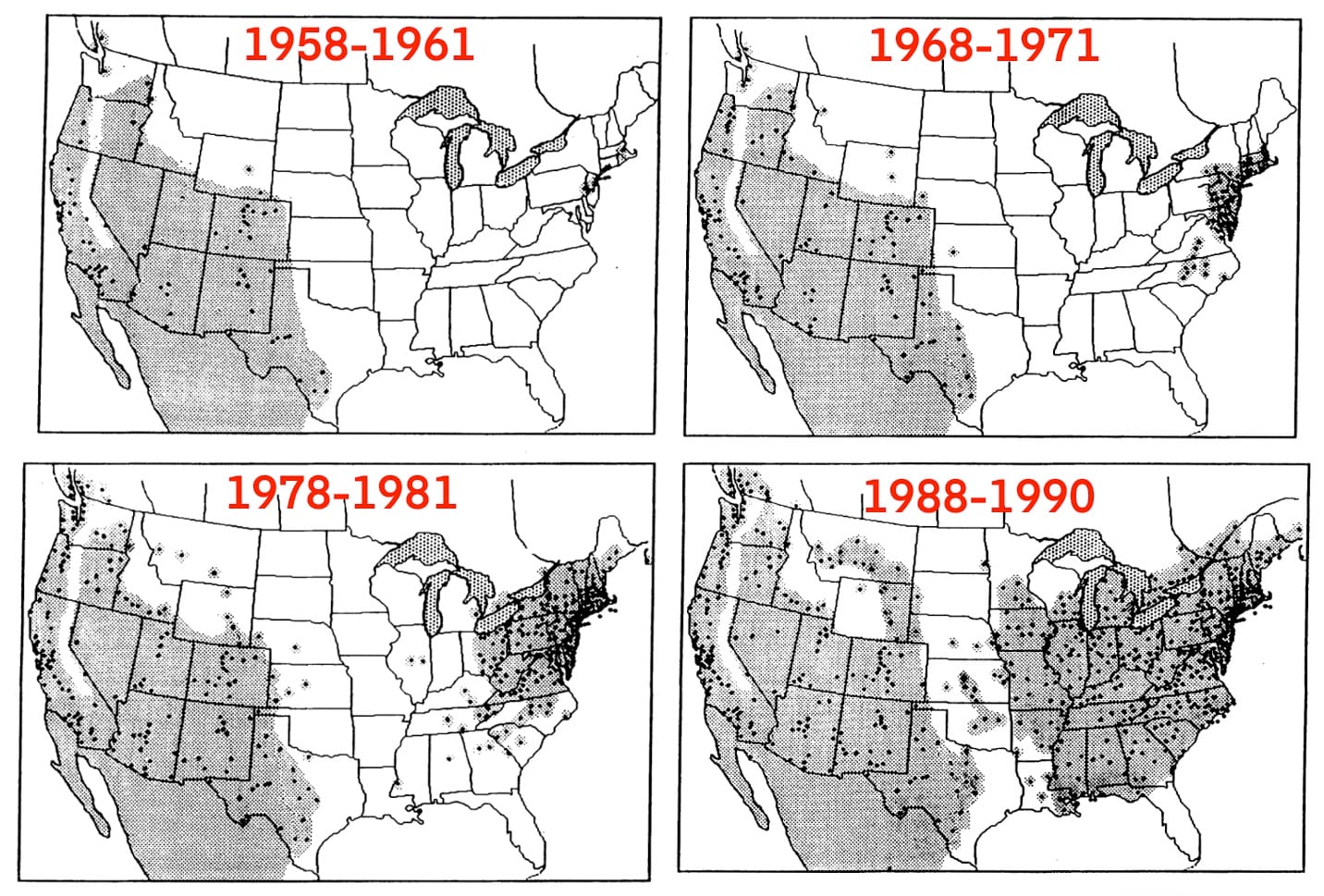 range maps for house finch