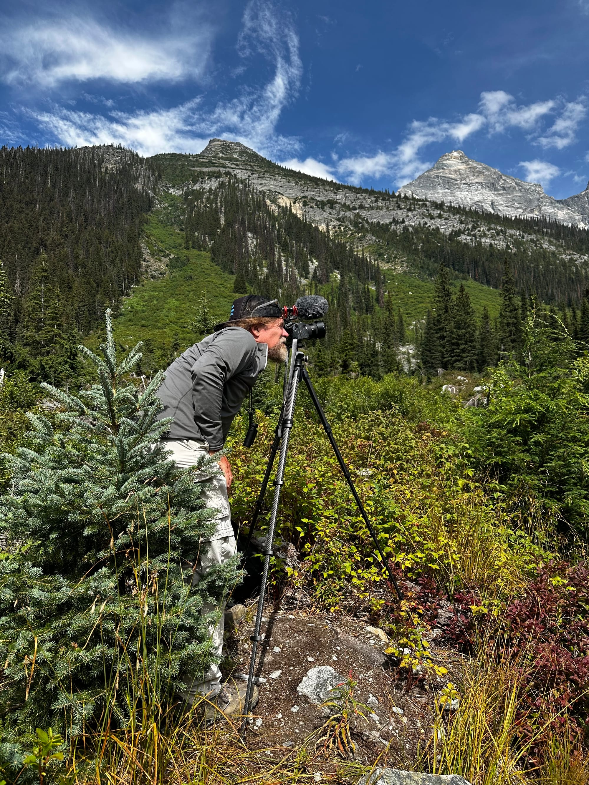 David Lukas taking a photograph