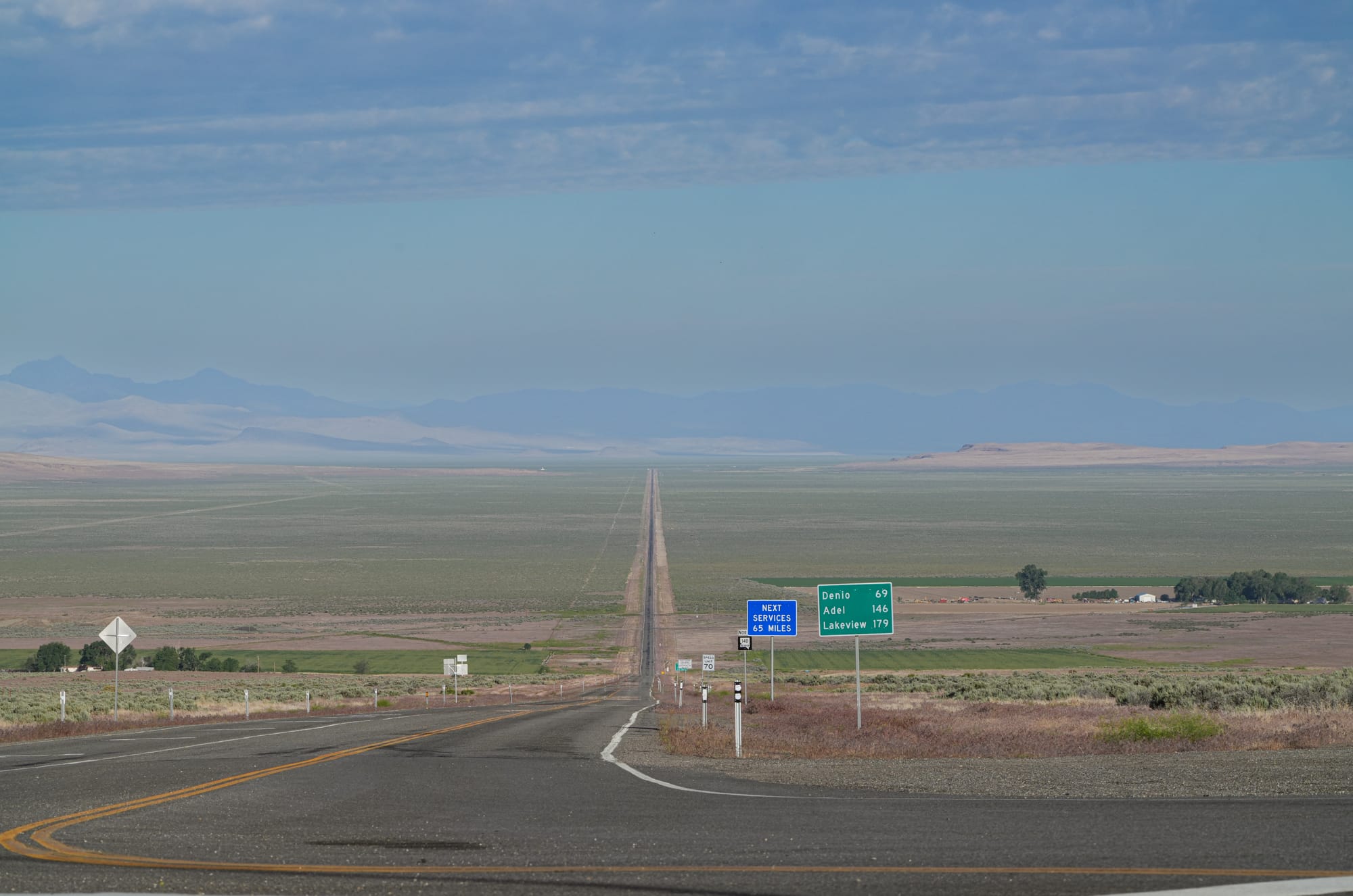 open highway in the Great Basin