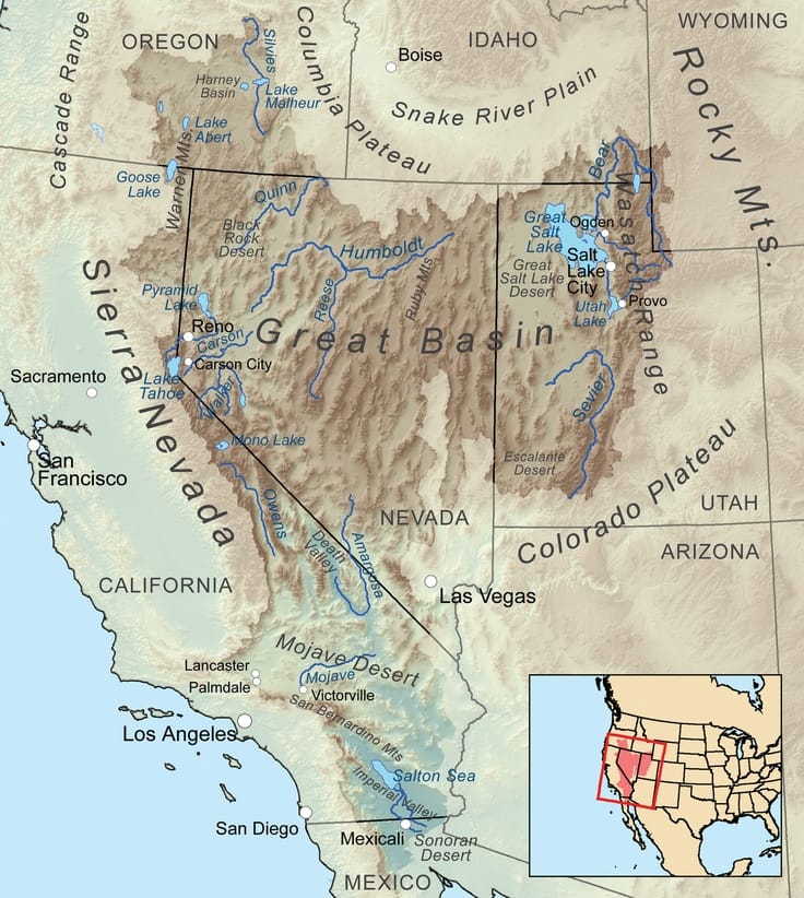 map of Great Basin