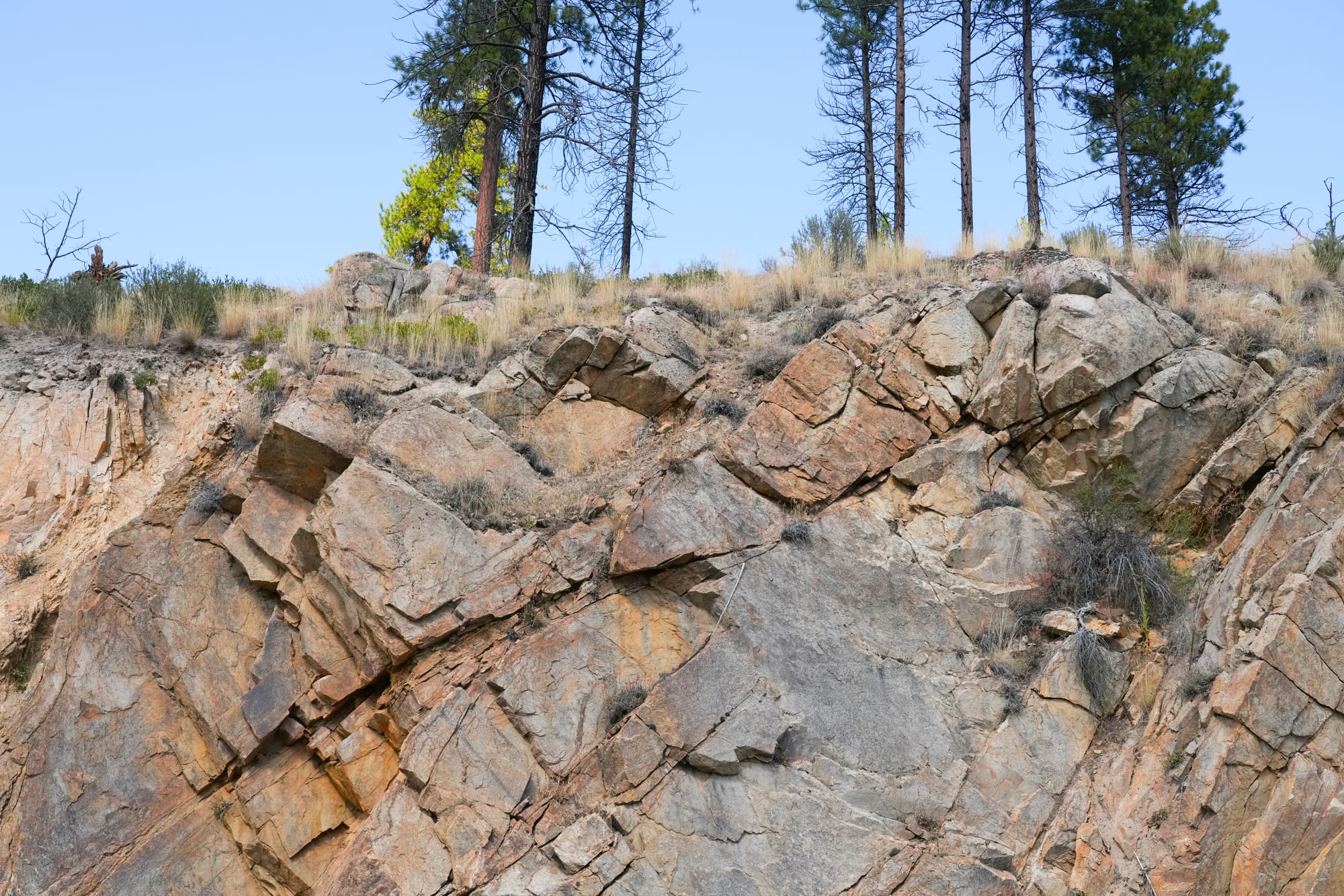 cracked bedrock