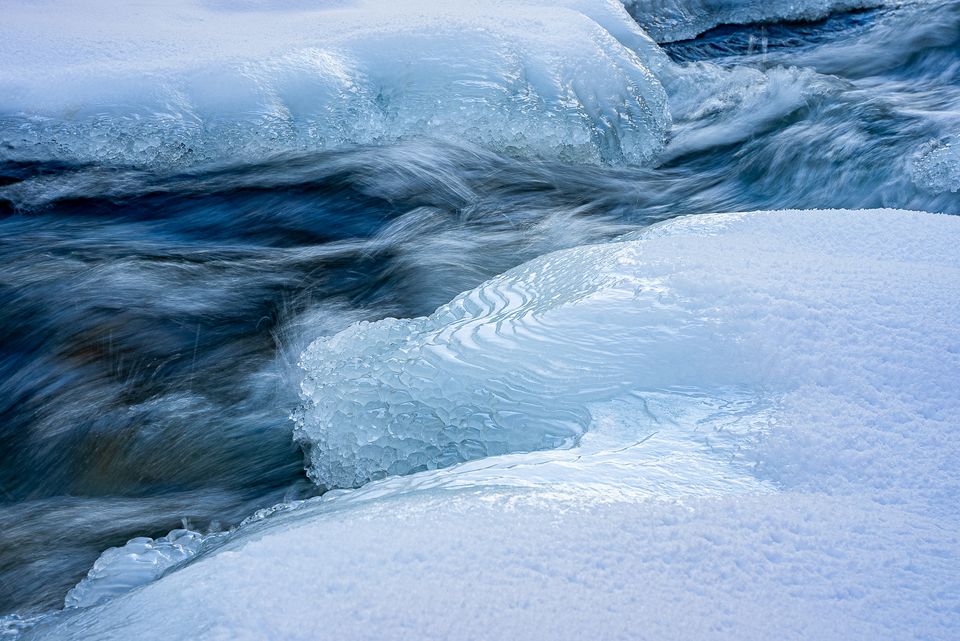 icy river